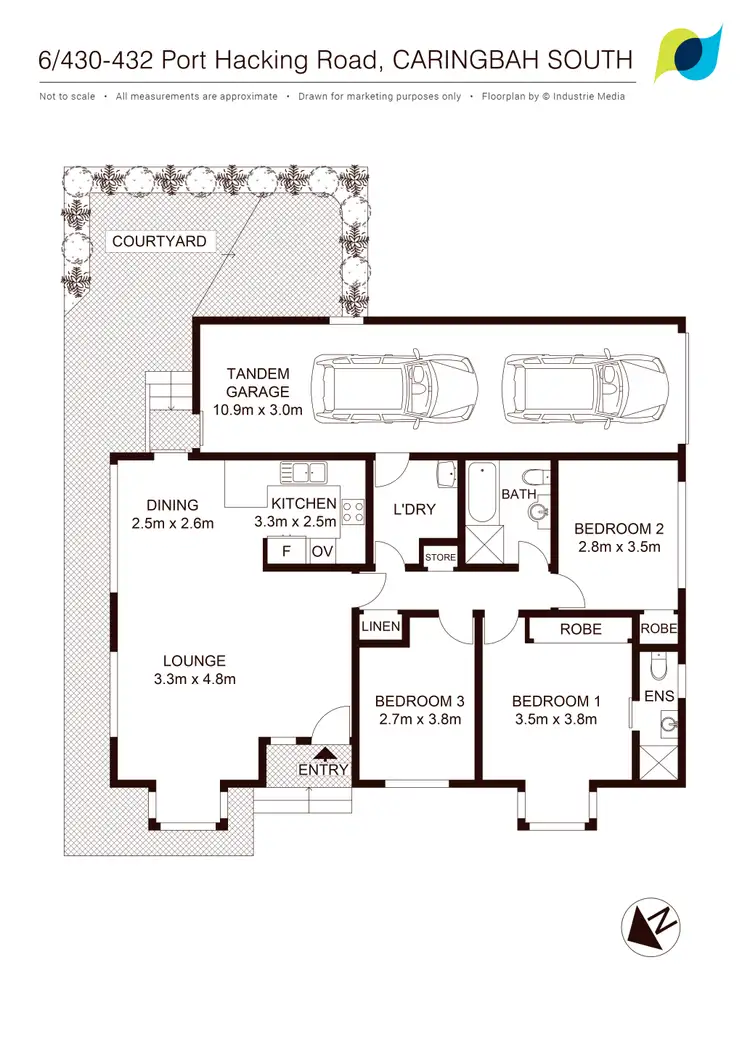 Floorplan of Homely villa listing, 6/430-432 Port Hacking Road, Caringbah South NSW 2229