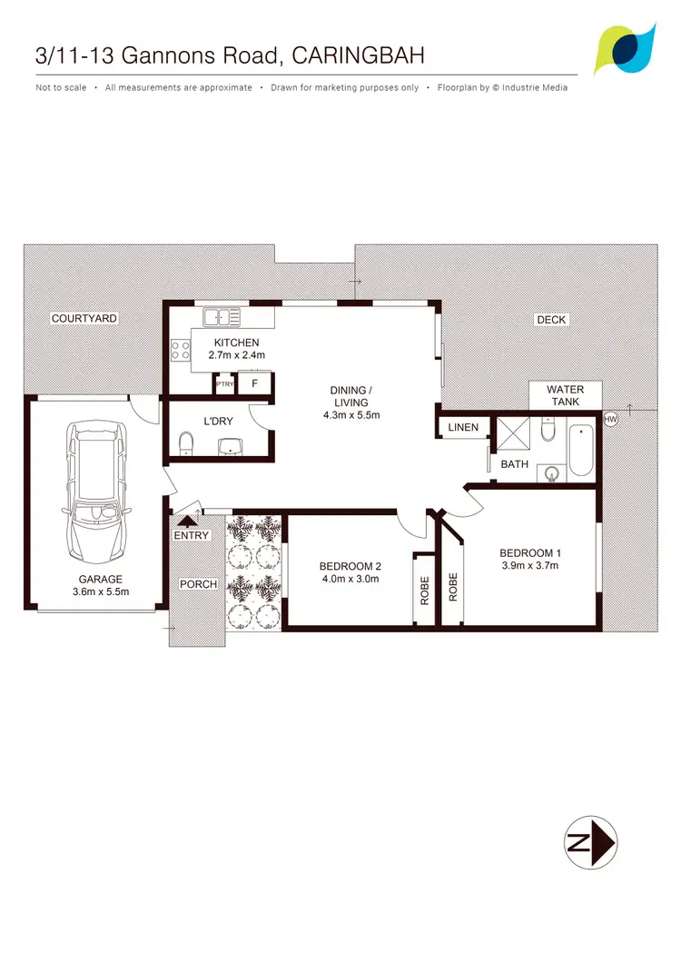 Floorplan of Homely villa listing, 3/11-13 Gannons Road, Caringbah NSW 2229