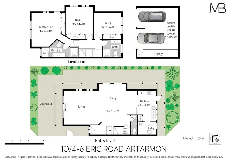 Floorplan of Homely townhouse listing, 10/4-6 Eric Road, Artarmon NSW 2064