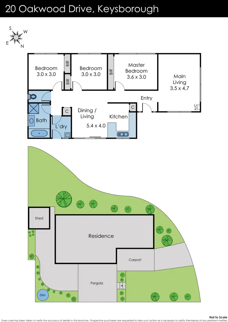 Floorplan of Homely house listing, 20 Oakwood Drive, Keysborough VIC 3173