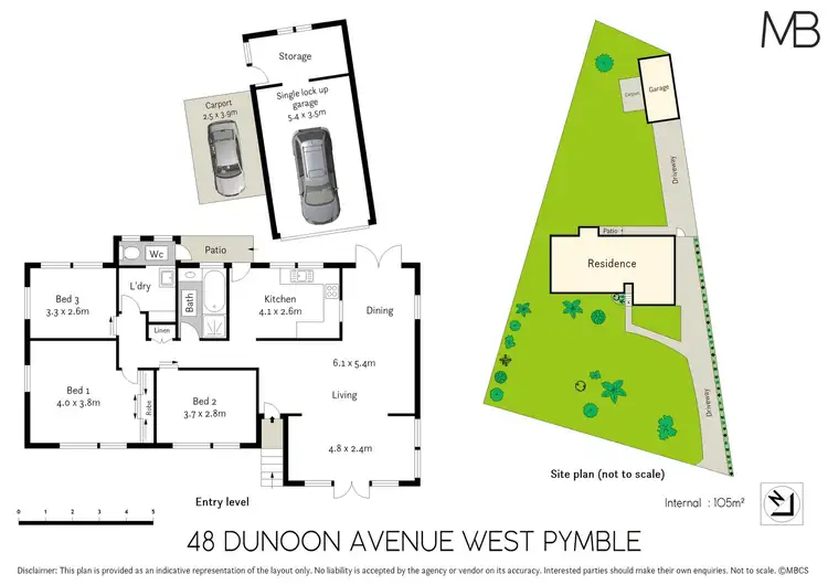 Floorplan of Homely house listing, 48 Dunoon Avenue, West Pymble NSW 2073