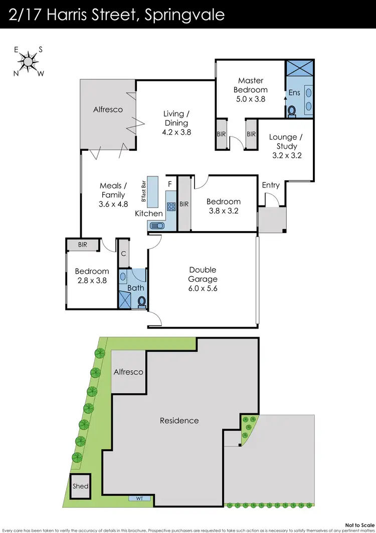 Floorplan of Homely unit listing, 2/17 Harris Street, Springvale VIC 3171