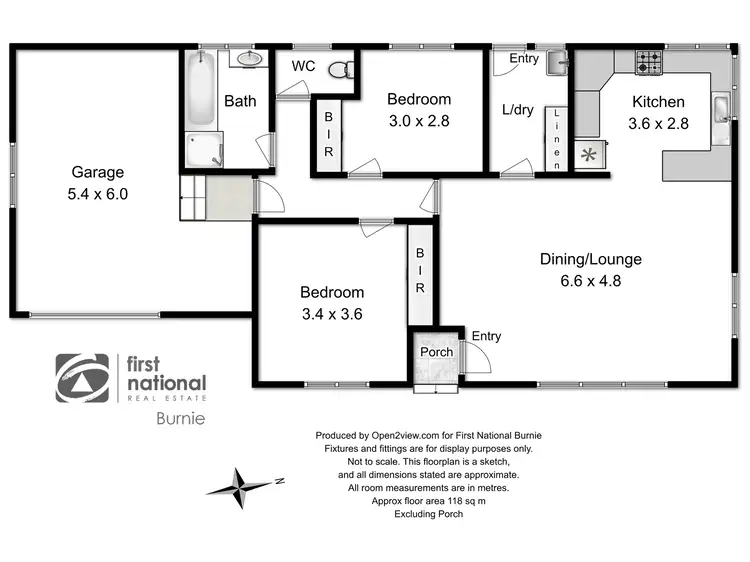 Floorplan of Homely unit listing, 2/12A Esplanade, Somerset TAS 7322
