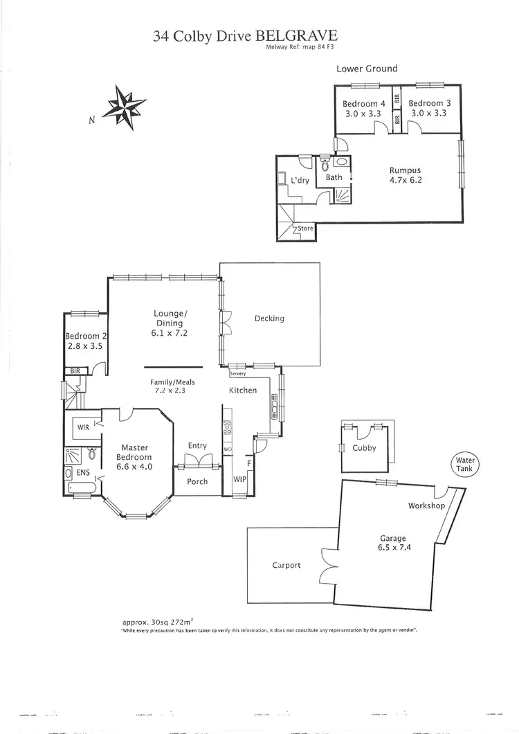 Floorplan of Homely house listing, 34 Colby Drive, Belgrave Heights VIC 3160