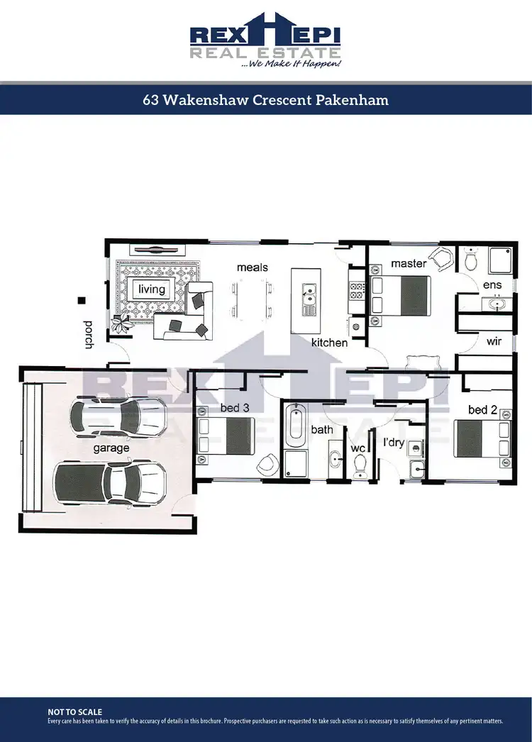 Floorplan of Homely house listing, 63 Wakenshaw Crescent, Pakenham VIC 3810