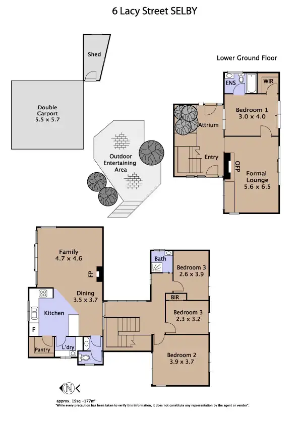 Floorplan of Homely house listing, 6 Lacy Street, Selby VIC 3159