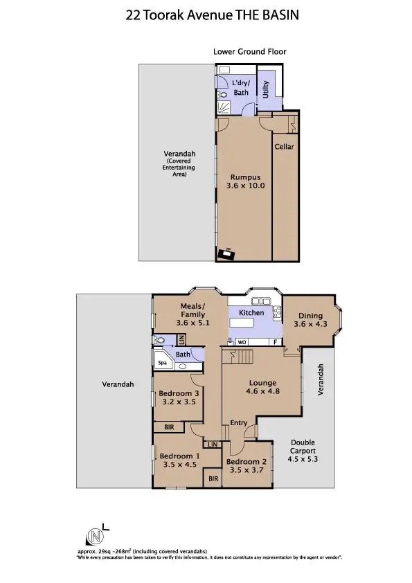 Floorplan of Homely house listing, 22 Toorak Avenue, The Basin VIC 3154