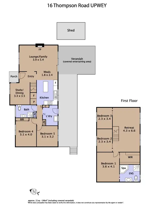 Floorplan of Homely house listing, 16 Thompson Road, Upwey VIC 3158