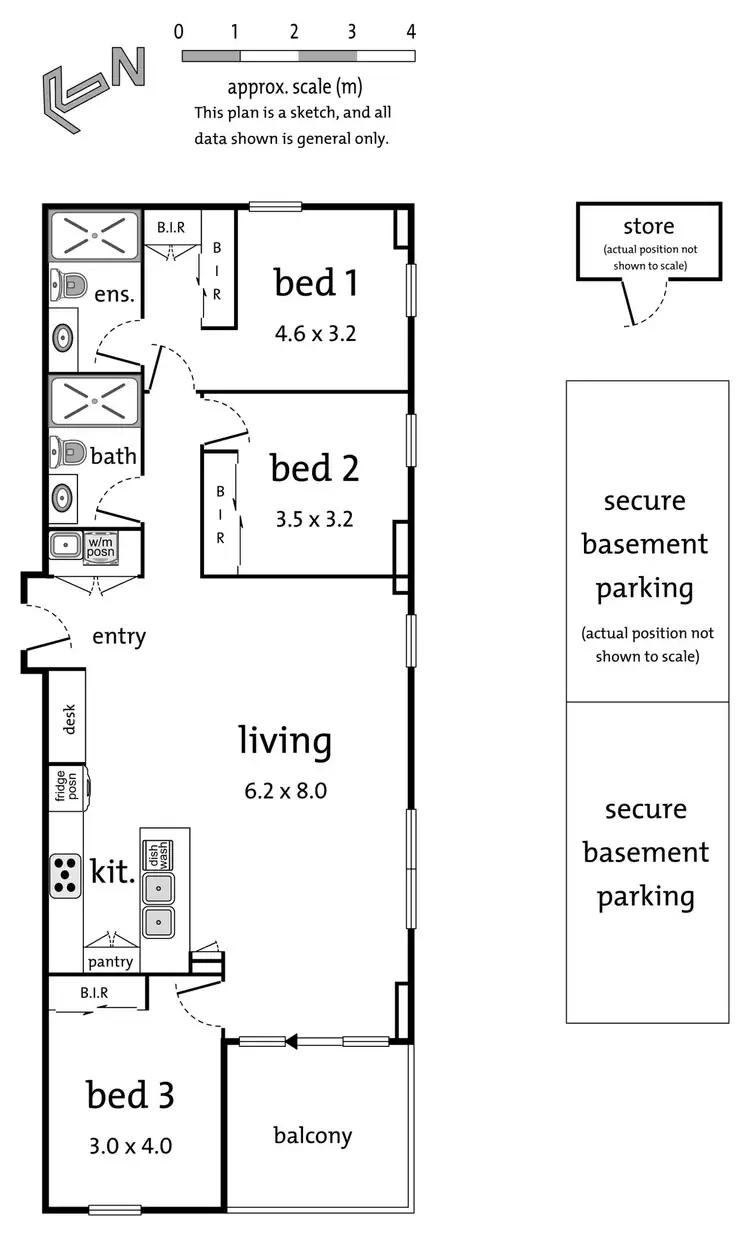 Floorplan of Homely apartment listing, 1101/20-24 Hepburn Road, Doncaster VIC 3108