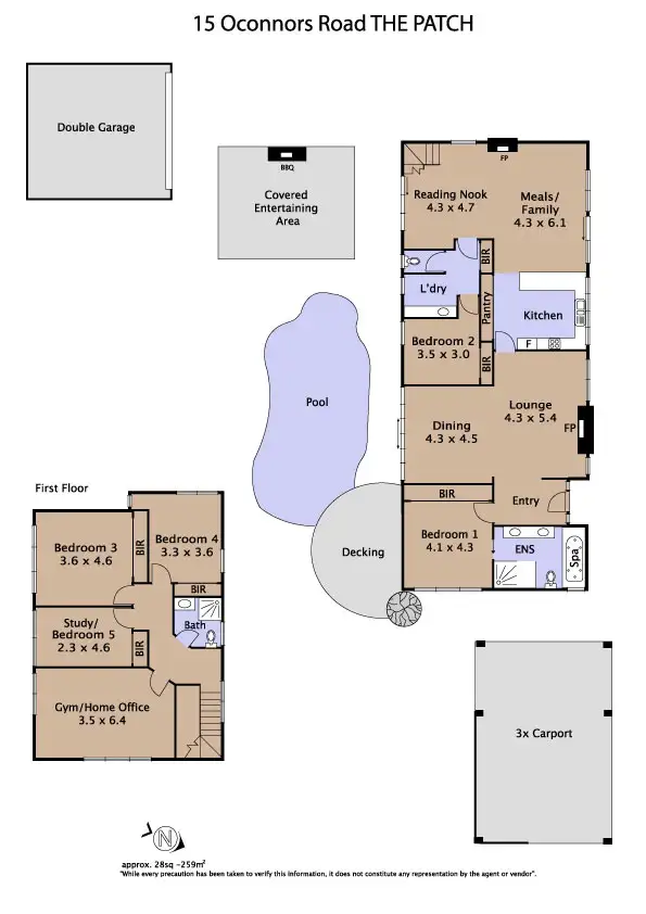 Floorplan of Homely house listing, 15 O'Connors Road, The Patch VIC 3792
