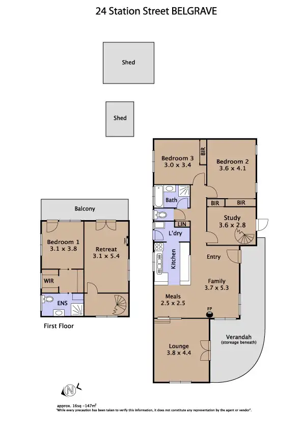 Floorplan of Homely house listing, 24 Station Street, Belgrave VIC 3160
