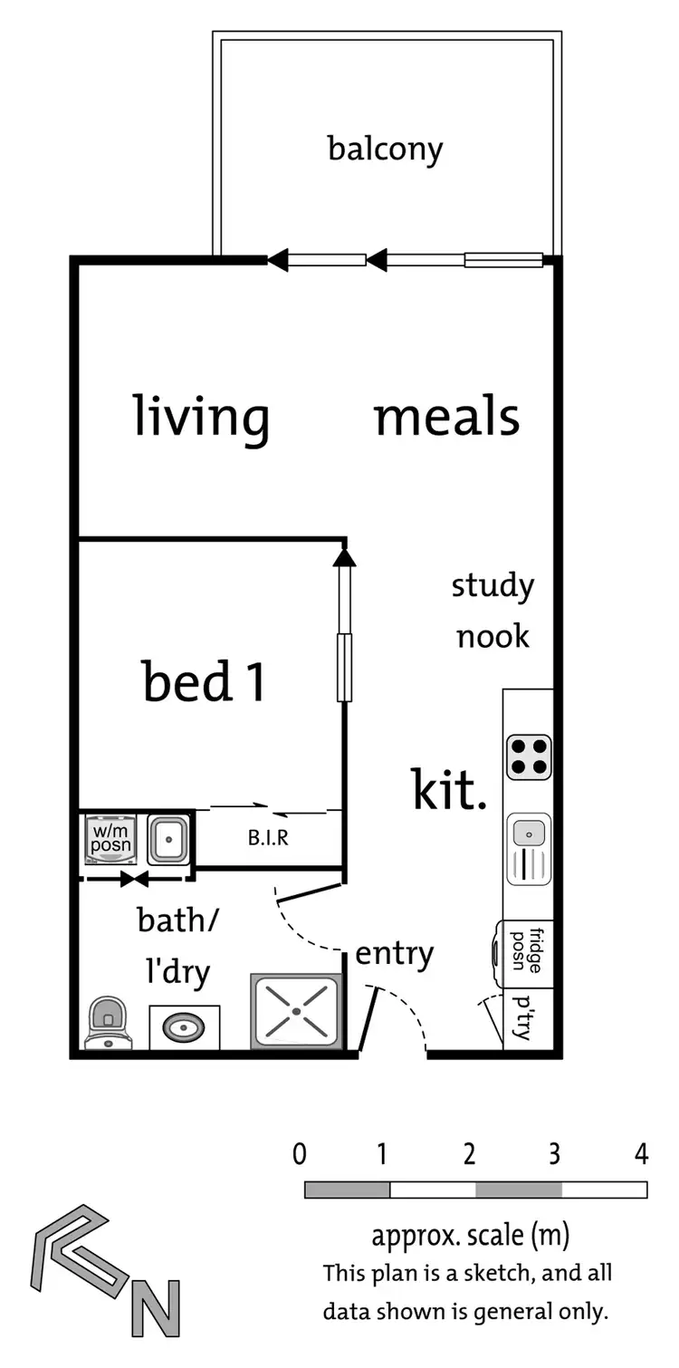 Floorplan of Homely apartment listing, B210/60 Autumn Terrace, Clayton South VIC 3169