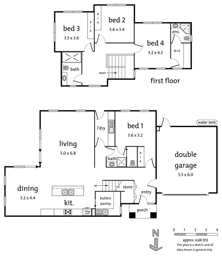 Floorplan of Homely townhouse listing, 2/11 Sussex Street, Ringwood VIC 3134