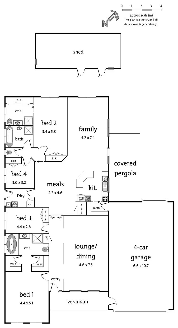 Floorplan of Homely house listing, 56 Rathmullen Road, Boronia VIC 3155