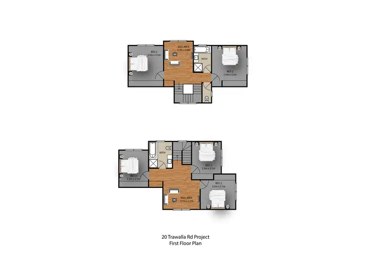 Floorplan of Homely townhouse listing, 2/20 Trawalla Road, Croydon VIC 3136