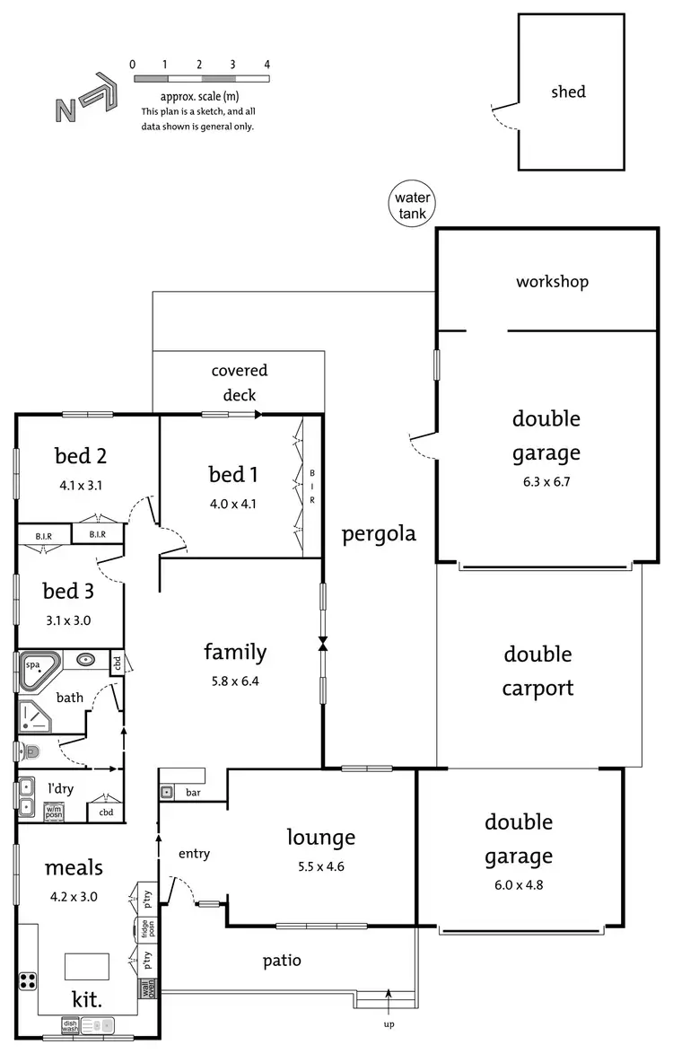 Floorplan of Homely house listing, 55 Paton Crescent, Boronia VIC 3155