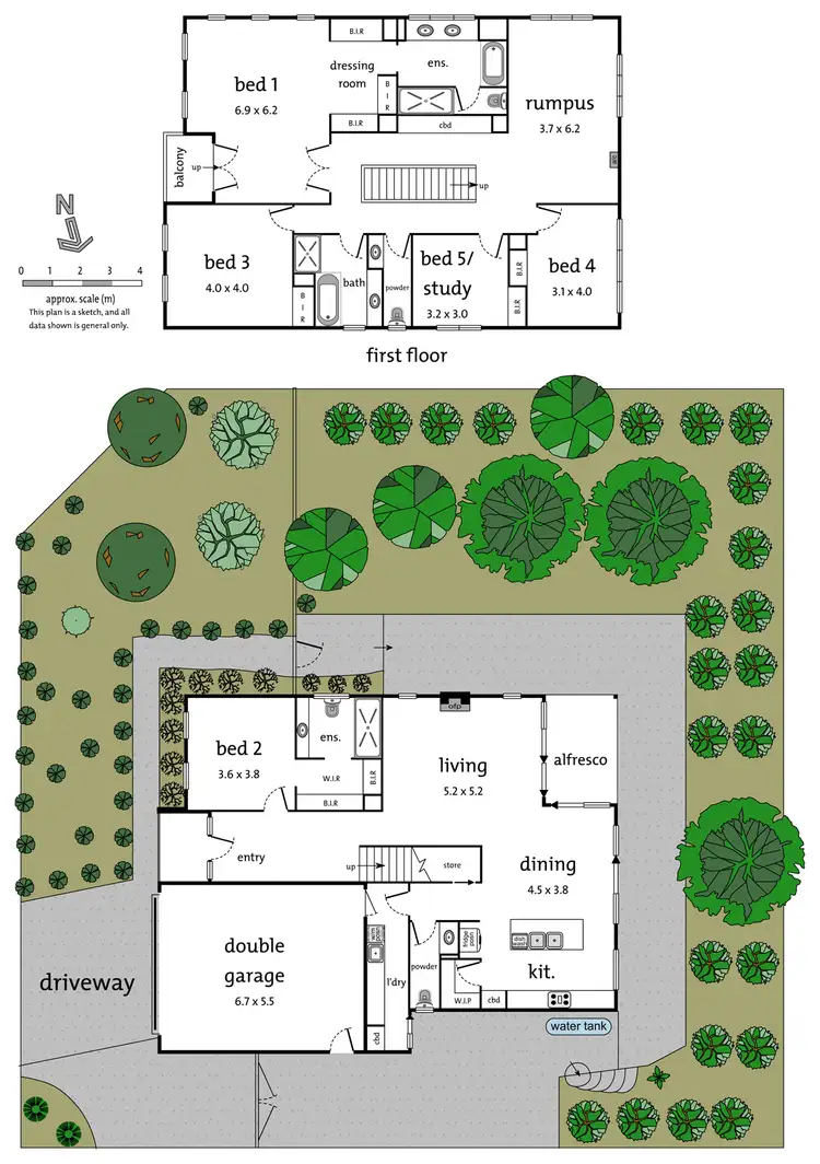 Floorplan of Homely house listing, 1 Ellamatta Rise, Ringwood North VIC 3134