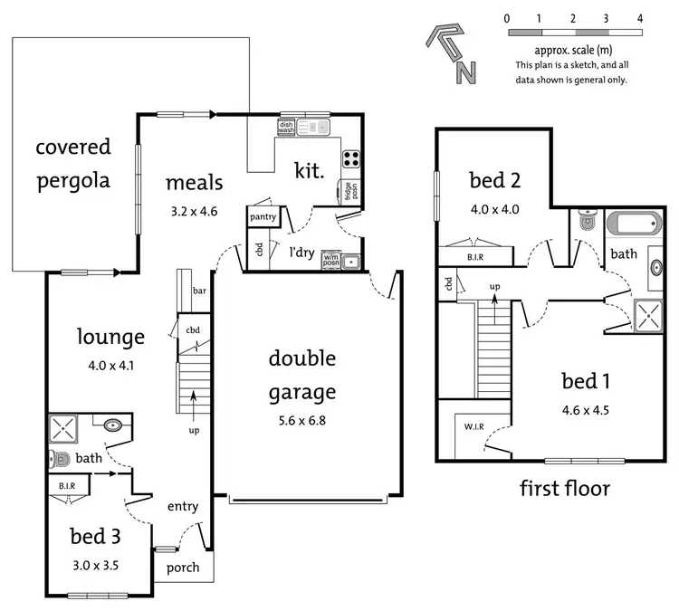 Floorplan of Homely townhouse listing, 4/50 Gertonia Avenue, Boronia VIC 3155