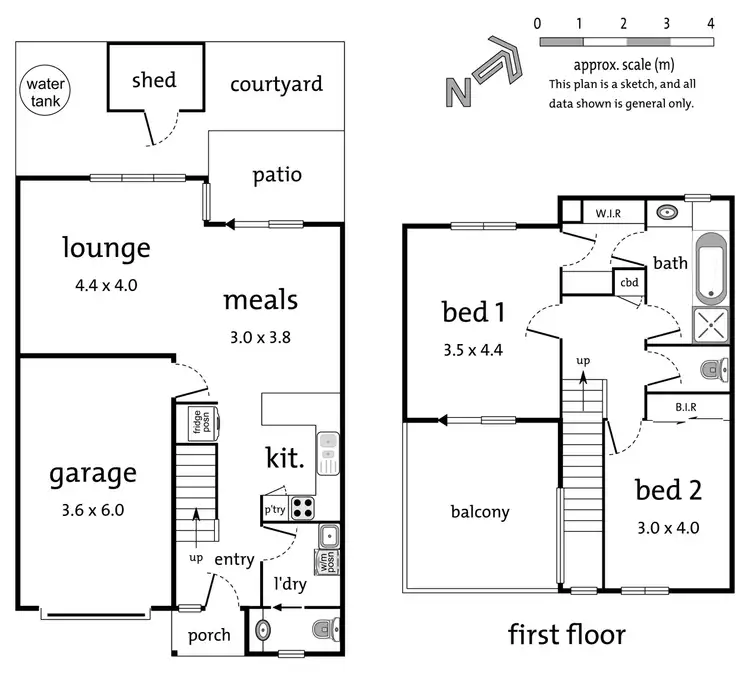 Floorplan of Homely townhouse listing, 3/23 High Street, Bayswater VIC 3153