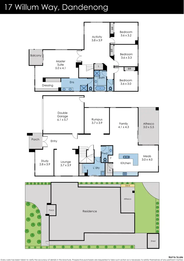 Floorplan of Homely house listing, 17 Willum Way, Dandenong VIC 3175