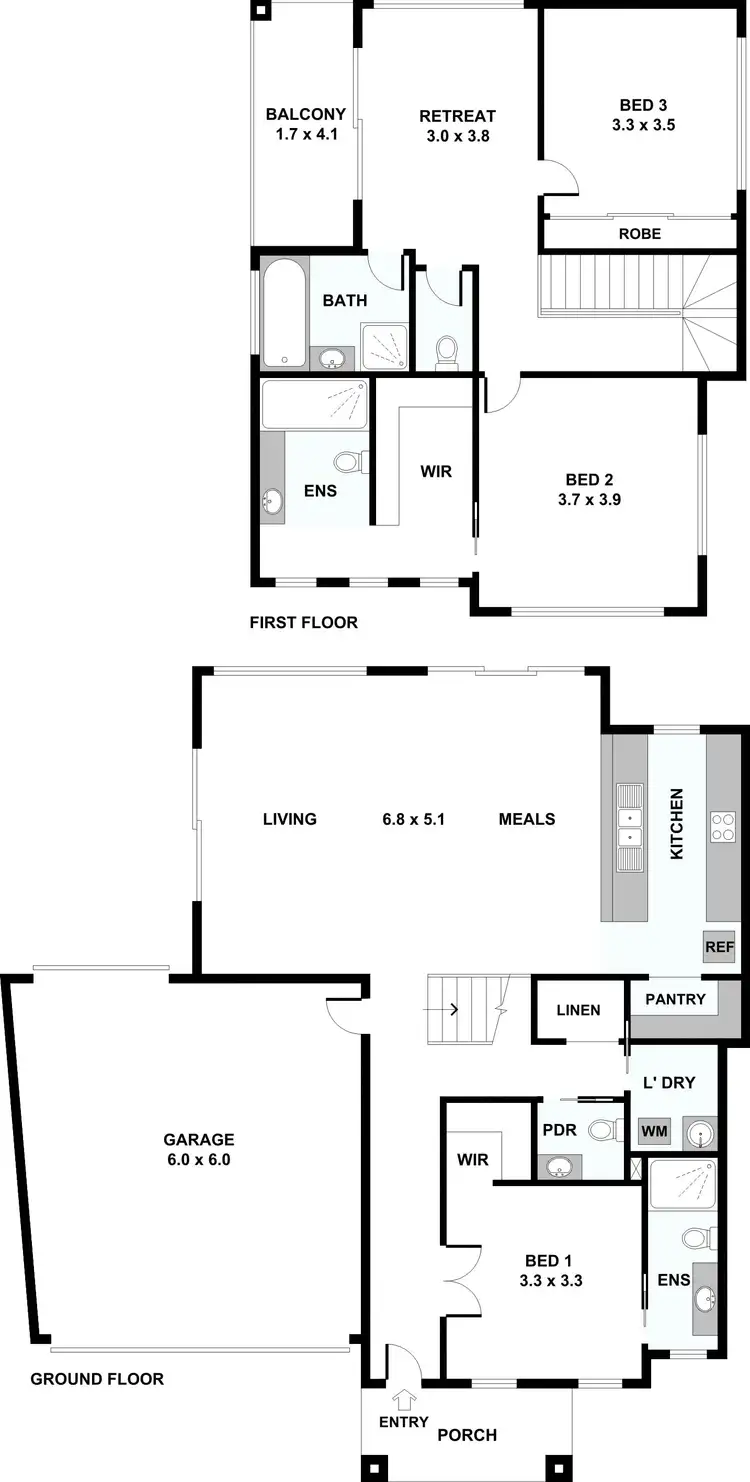 Floorplan of Homely house listing, 1/5 Oncidium Gardens, Keilor Downs VIC 3038