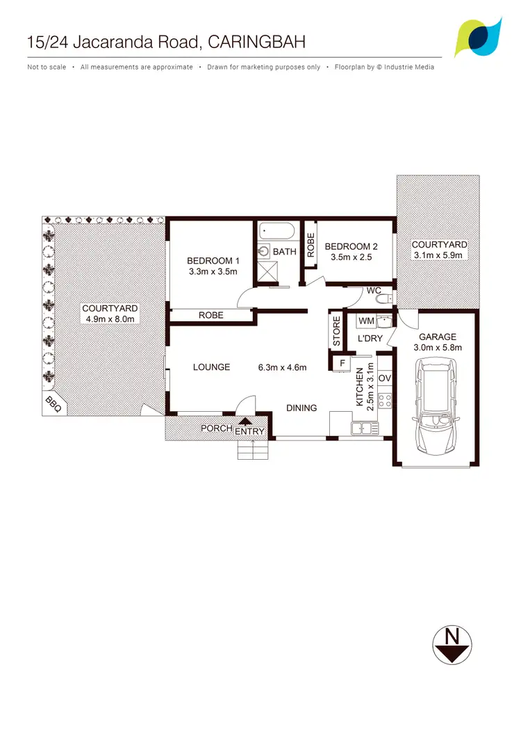 Floorplan of Homely villa listing, 15/24-28 Jacaranda Road, Caringbah NSW 2229