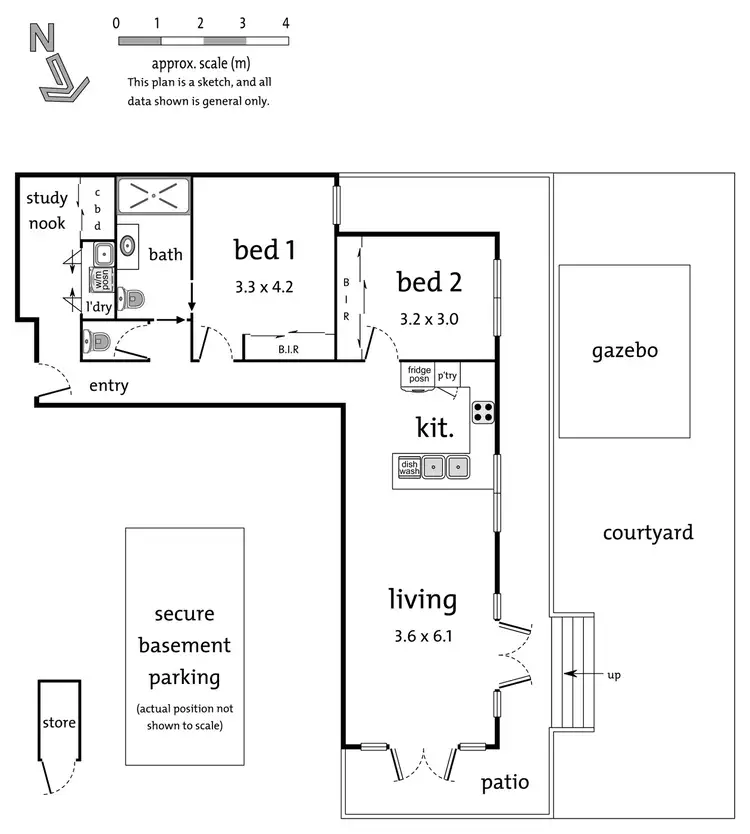 Floorplan of Homely apartment listing, 6/296 Mount Dandenong Road, Croydon VIC 3136