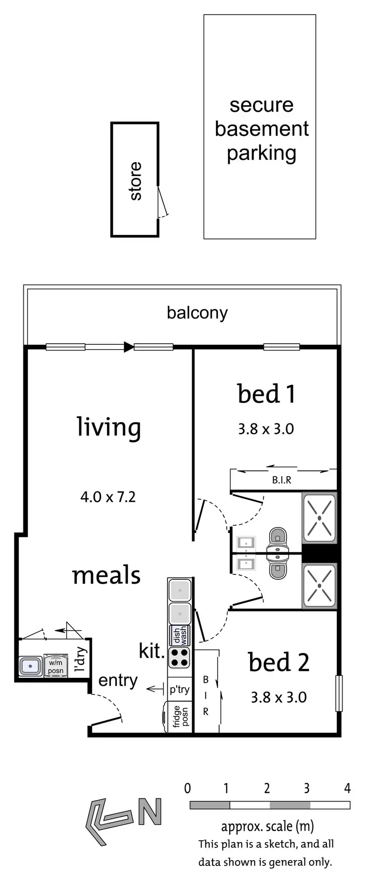 Floorplan of Homely apartment listing, 216/8-10 Hepburn Road, Doncaster VIC 3108