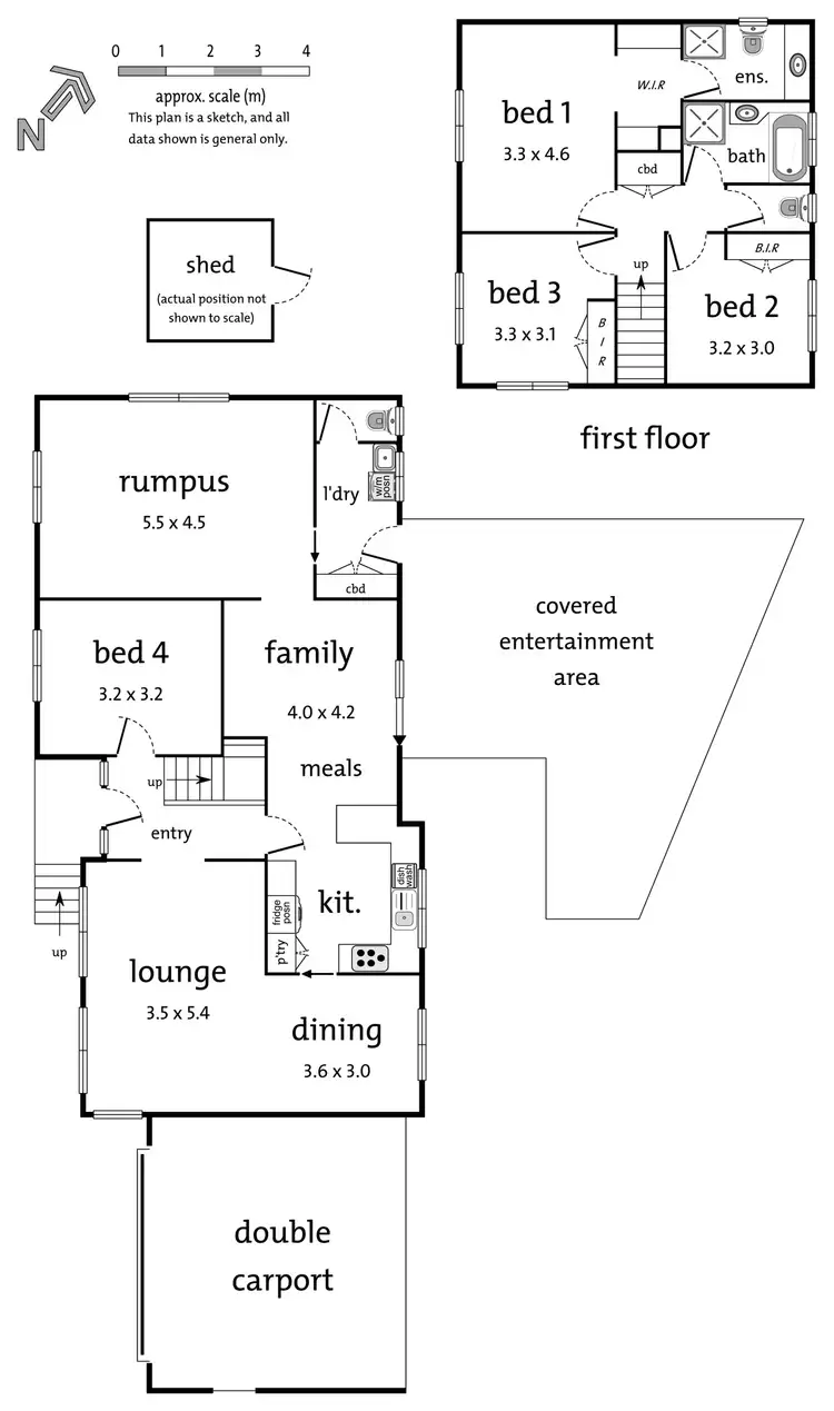 Floorplan of Homely house listing, 6 Barker Drive, Mooroolbark VIC 3138
