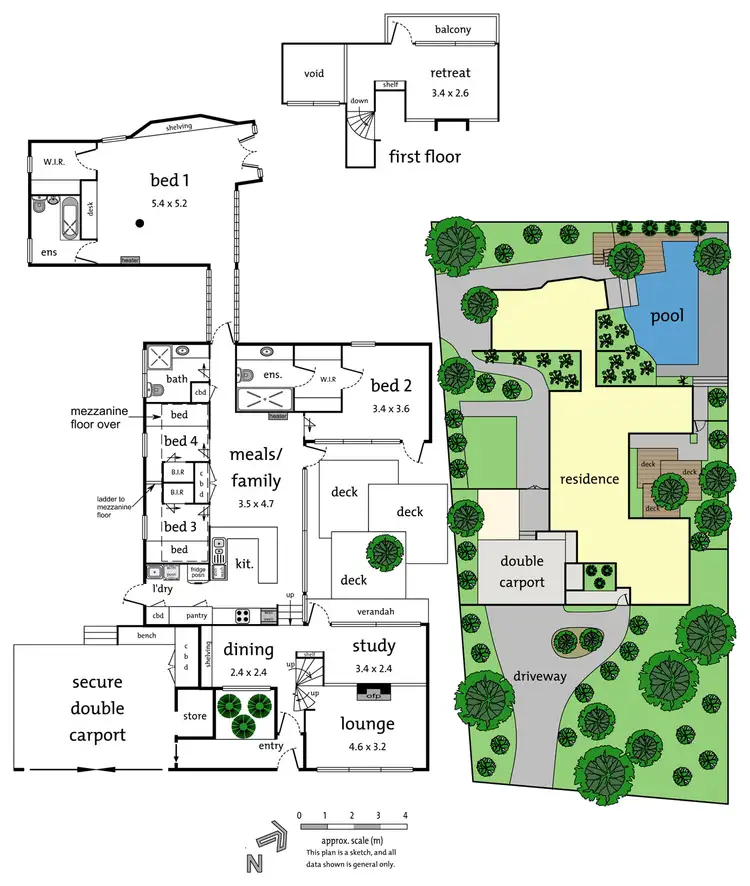 Floorplan of Homely house listing, 50 Pine Crescent, Ringwood North VIC 3134