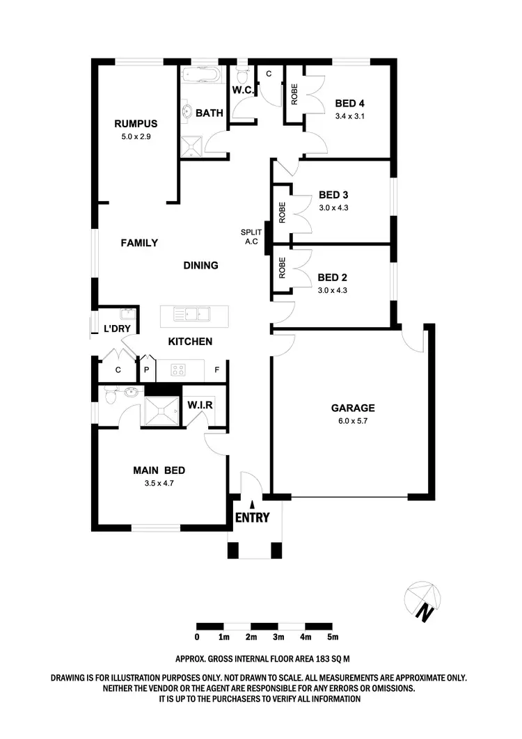Floorplan of Homely house listing, 6 Oswin Court, Sunbury VIC 3429