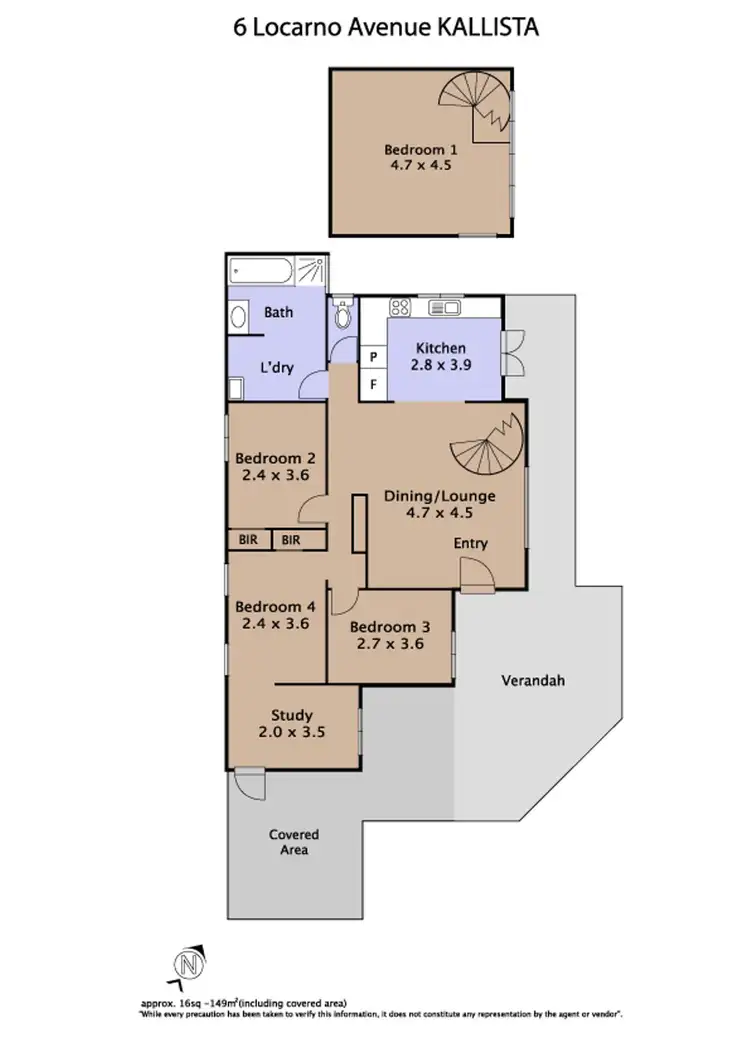 Floorplan of Homely house listing, 6 Locarno Avenue, Kallista VIC 3791