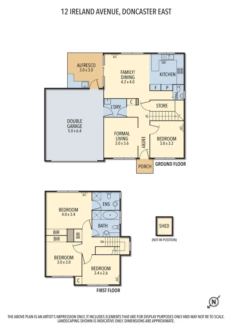 Floorplan of Homely house listing, 12 Ireland Avenue, Doncaster East VIC 3109