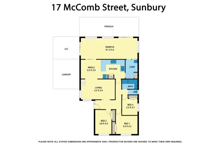 Floorplan of Homely house listing, 17 McComb Street, Sunbury VIC 3429