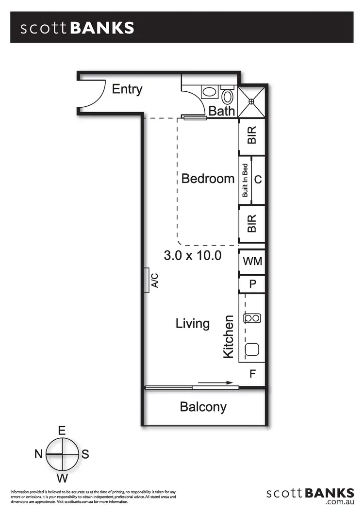 Floorplan of Homely apartment listing, 117/30 Bray Street, South Yarra VIC 3141