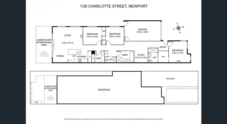 Floorplan of Homely house listing, 30a Charlotte Street, Newport VIC 3015