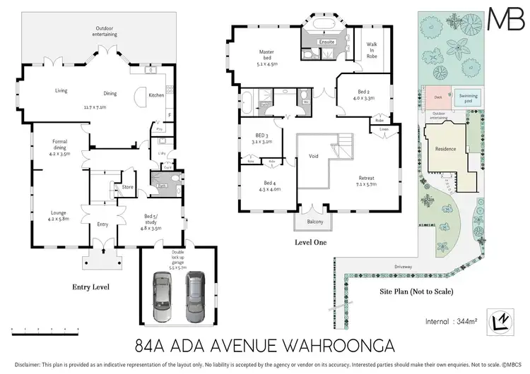 Floorplan of Homely house listing, 84A Ada Avenue, Wahroonga NSW 2076