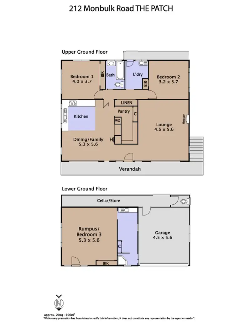 Floorplan of Homely house listing, 212 Monbulk Road, The Patch VIC 3792