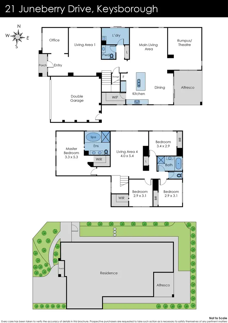 Floorplan of Homely house listing, 21 Juneberry Drive, Keysborough VIC 3173