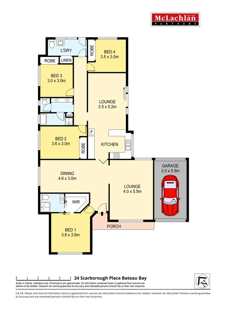 Floorplan of Homely house listing, 24 Scarborough Place, Bateau Bay NSW 2261