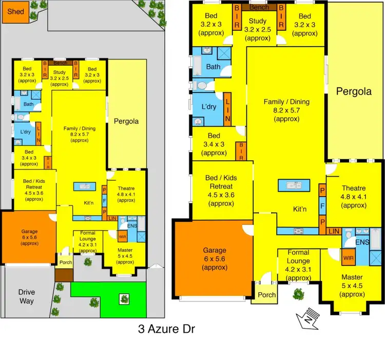 Floorplan of Homely house listing, 3 Azure Drive, Tarneit VIC 3029