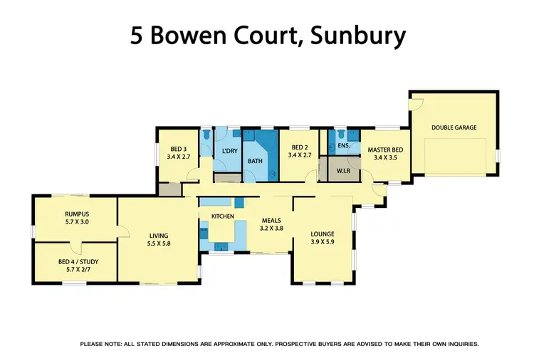 Floorplan of Homely house listing, 5 Bowen Court, Sunbury VIC 3429