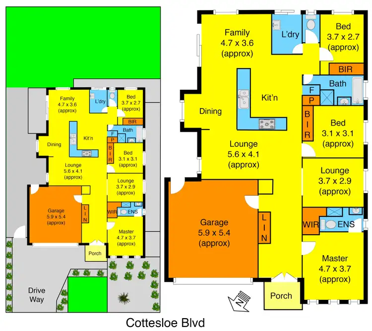 Floorplan of Homely house listing, 14 Cottesloe Boulevard, Tarneit VIC 3029