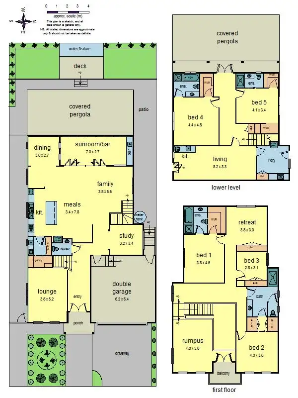 Floorplan of Homely house listing, 5 Iskandar Place, Doncaster VIC 3108