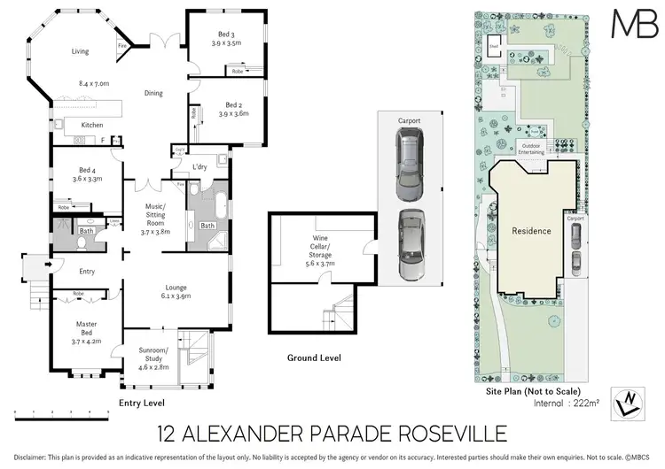 Floorplan of Homely house listing, 12 Alexander Parade, Roseville NSW 2069