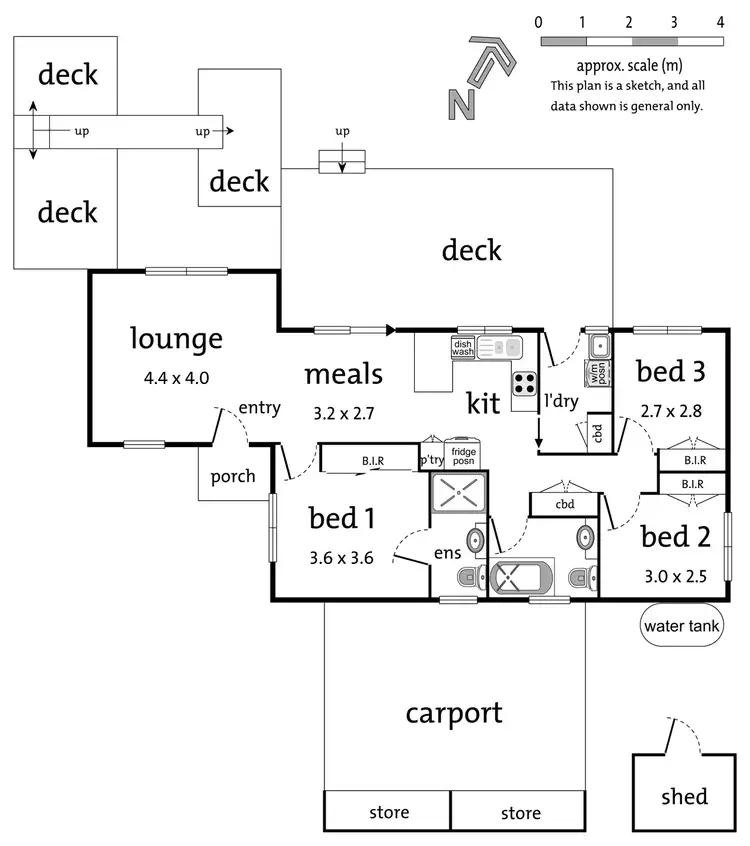 Floorplan of Homely townhouse listing, 11A Monomeith Street, Mooroolbark VIC 3138