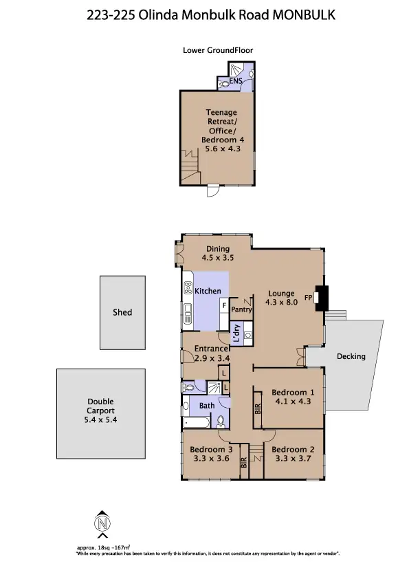 Floorplan of Homely house listing, 223-225 Olinda-Monbulk Road, Monbulk VIC 3793