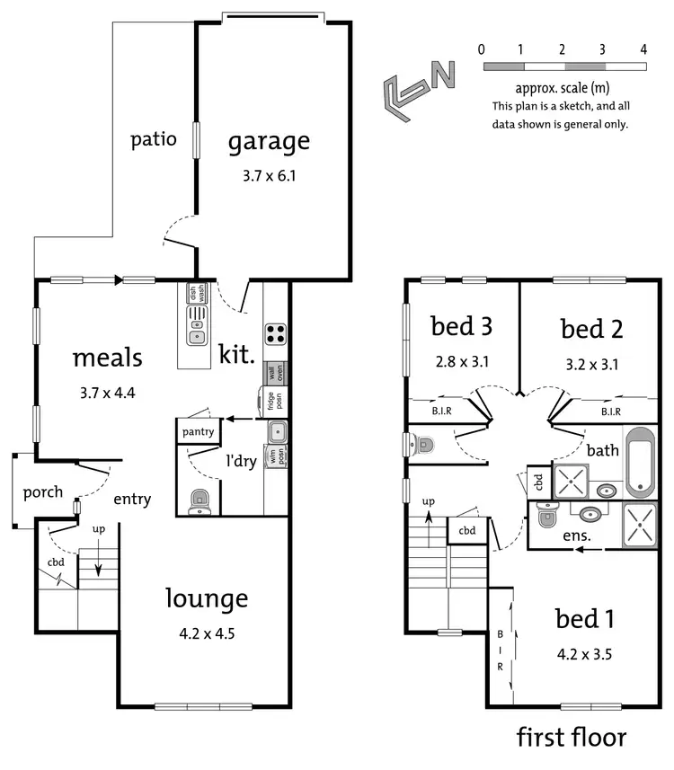 Floorplan of Homely townhouse listing, 2/84 Warrandyte Road, Ringwood VIC 3134