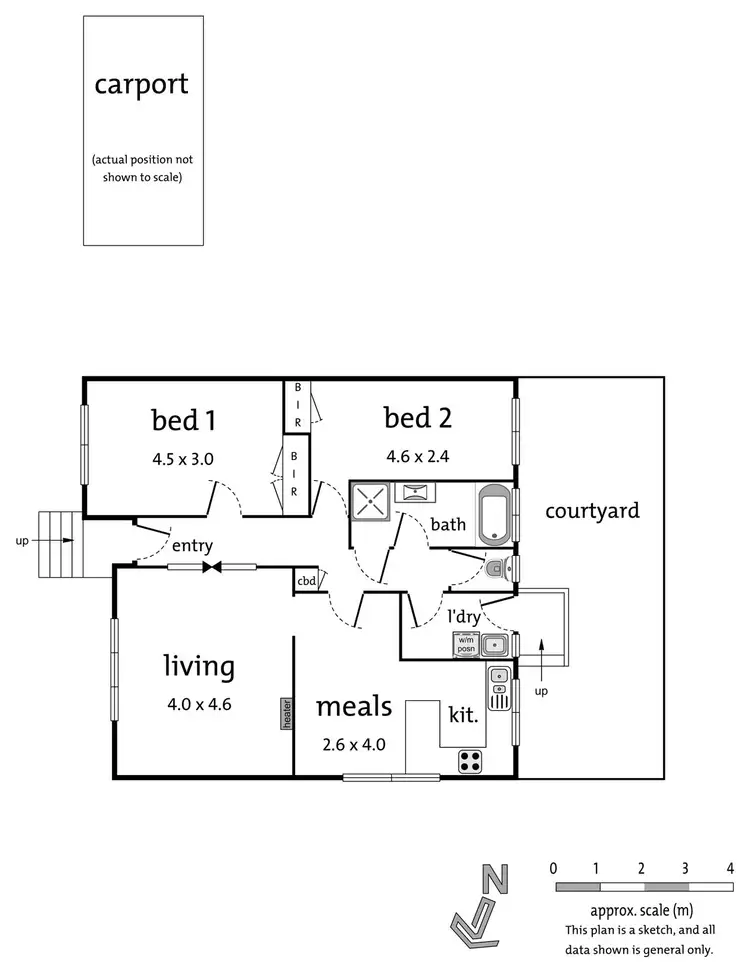 Floorplan of Homely unit listing, 3/40 Dudley Street, Mitcham VIC 3132