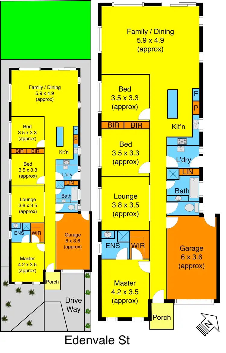 Floorplan of Homely house listing, 18 Edenvale Street, Manor Lakes VIC 3024